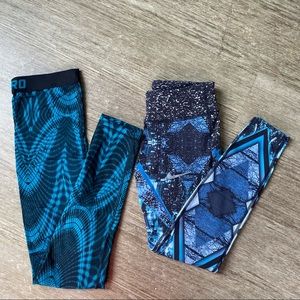 2 pairs of Nike Pro running leggings